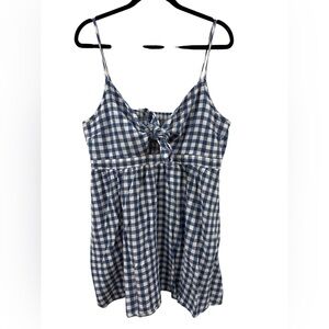 Old Navy Blue and White Gingham dress. Cottage Core Coquette Preppy.